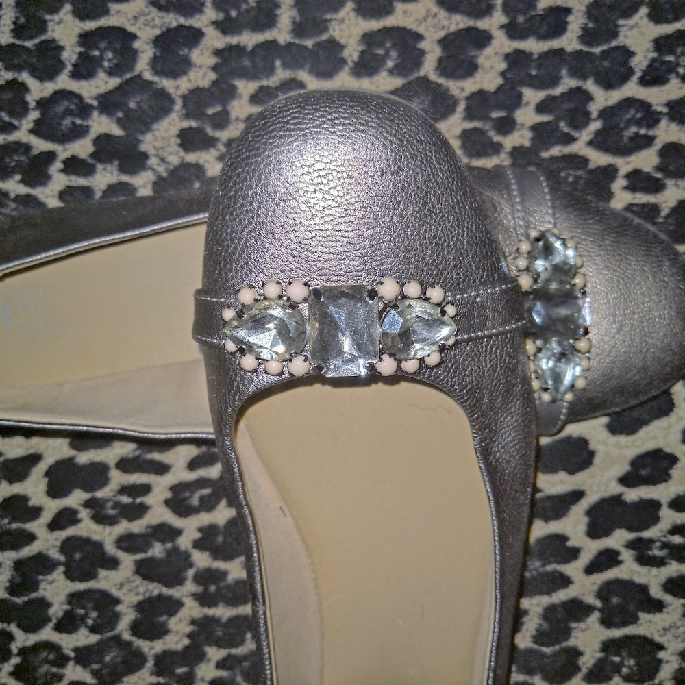 Easy Spirit 360 Gold Ballet Flats